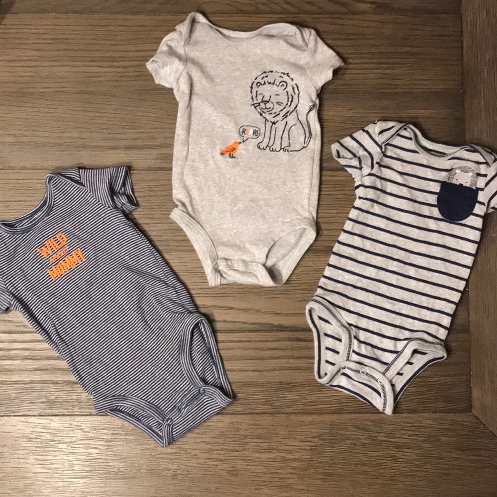 3 -Pack Baby Boy Onesies